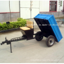 Hot Selling 7CB-0.8 0.8ton Mini Garden Trailer for 10-15HP Hand Tractor